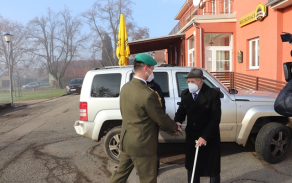 Přivítání válečného veterána